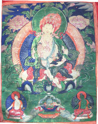 Thangka, Mongolie, XIXe - Cliquez ici